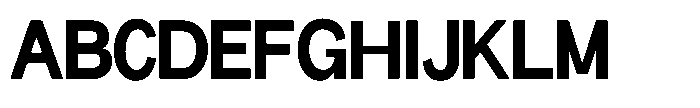 Miogra Sans Black Ultra Condensed Font UPPERCASE