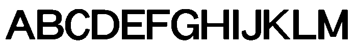 Miogra Sans Bold Expanded Font UPPERCASE