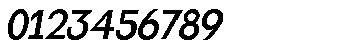 Miogra Sans Bold Extra Condensed Slanted Font OTHER CHARS