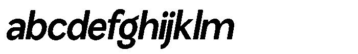 Miogra Sans Bold Extra Condensed Slanted FONT