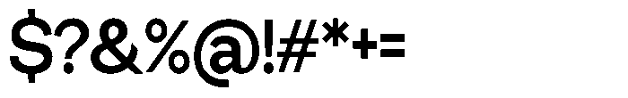 Miogra Sans Bold Extra Condensed Font OTHER CHARS