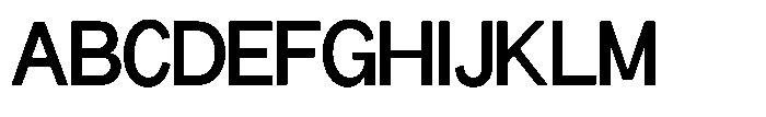 Miogra Sans Bold Extra Condensed Font UPPERCASE