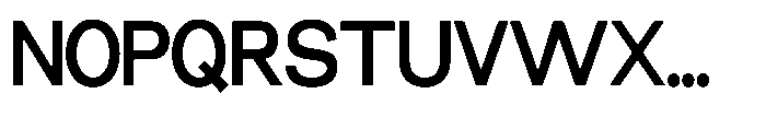 Miogra Sans Bold Extra Condensed Font UPPERCASE
