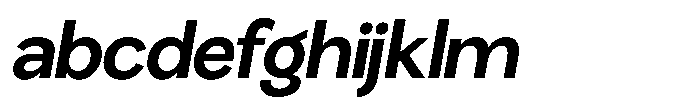 Miogra Sans Bold Extra Expanded Slanted FONT