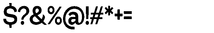 Miogra Sans Bold Ultra Condensed Font OTHER CHARS