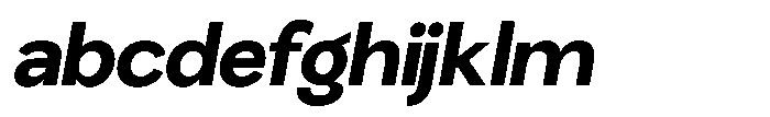Miogra Sans Extra Bold Condensed Slanted FONT