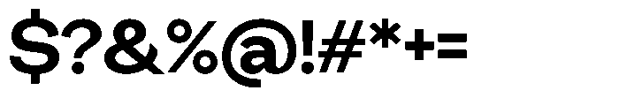 Miogra Sans Extra Bold Expanded Font OTHER CHARS