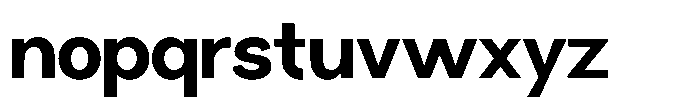 Miogra Sans Extra Bold Expanded Font LOWERCASE