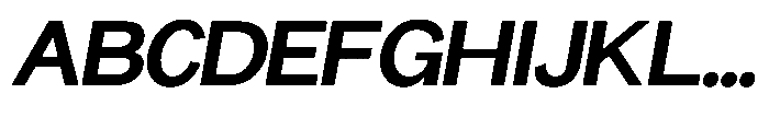 Miogra Sans Extra Bold Slanted Font UPPERCASE