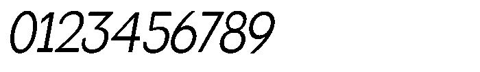 Miogra Sans Extra Condensed Slanted Font OTHER CHARS