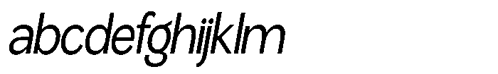 Miogra Sans Extra Condensed Slanted FONT