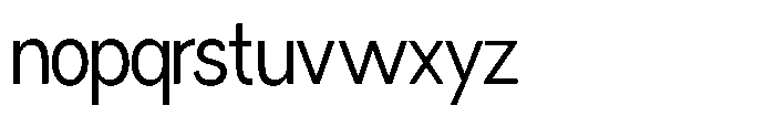 Miogra Sans Extra Condensed Font LOWERCASE