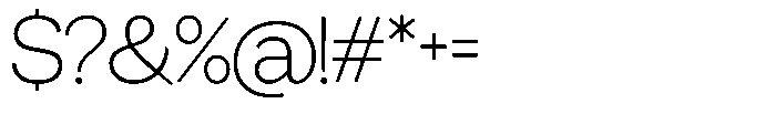 Miogra Sans Extra Light Condensed Font OTHER CHARS