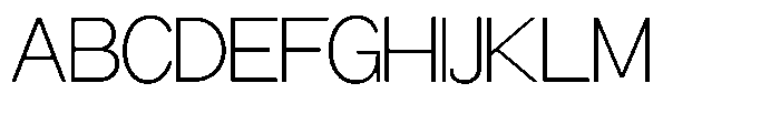 Miogra Sans Extra Light Condensed Font UPPERCASE