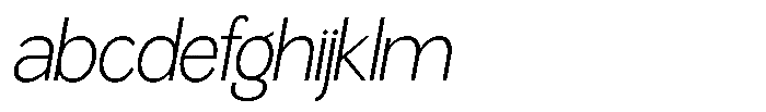 Miogra Sans Extra Light Expanded Slanted FONT