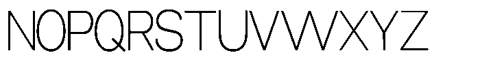 Miogra Sans Extra Light Extra Condensed Font UPPERCASE