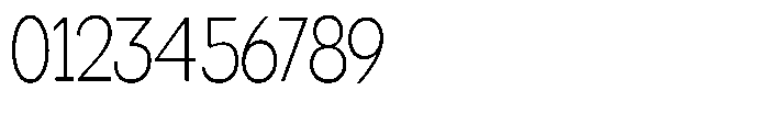 Miogra Sans Extra Light Ultra Condensed Font OTHER CHARS