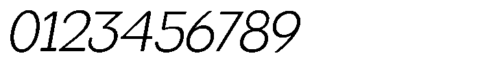 Miogra Sans Light Expanded Slanted Font OTHER CHARS