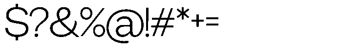 Miogra Sans Light Expanded Font OTHER CHARS