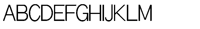 Miogra Sans Light Extra Condensed Font UPPERCASE