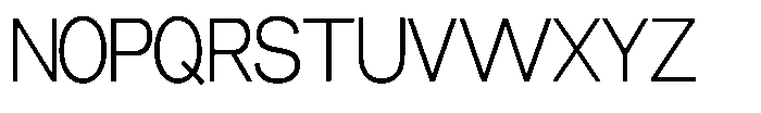 Miogra Sans Light Extra Condensed Font UPPERCASE