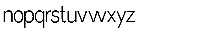 Miogra Sans Light Extra Condensed Font LOWERCASE
