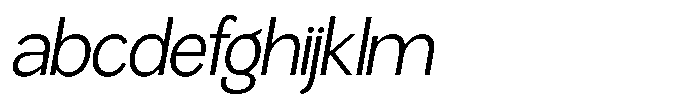 Miogra Sans Light Semi Condensed Slanted FONT