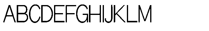 Miogra Sans Light Ultra Condensed Font UPPERCASE