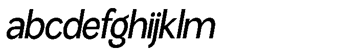 Miogra Sans Medium Extra Condensed Slanted FONT