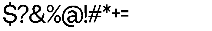 Miogra Sans Medium Extra Condensed Font OTHER CHARS