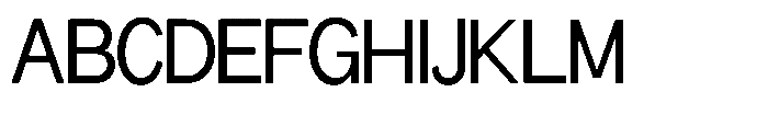 Miogra Sans Medium Extra Condensed Font UPPERCASE