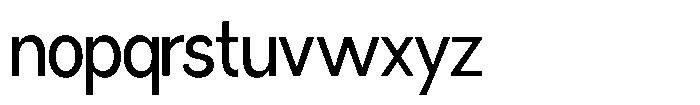 Miogra Sans Medium Extra Condensed Font LOWERCASE