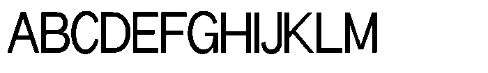 Miogra Sans Medium Ultra Condensed Font UPPERCASE