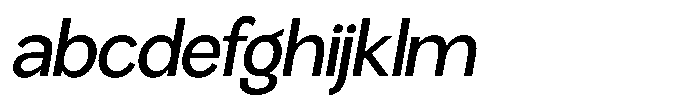 Miogra Sans Medium Ultra Expanded Slanted FONT
