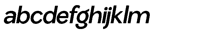 Miogra Sans Semi Bold Expanded Slanted FONT