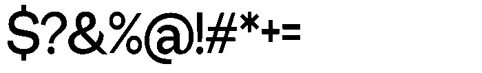 Miogra Sans Semi Bold Extra Condensed Font OTHER CHARS