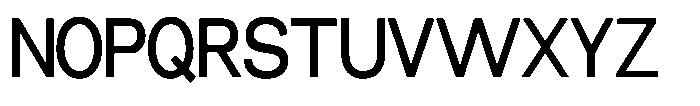 Miogra Sans Semi Bold Ultra Condensed Font UPPERCASE