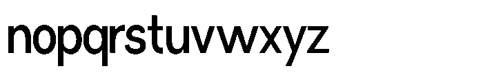 Miogra Sans Semi Bold Ultra Condensed Font LOWERCASE