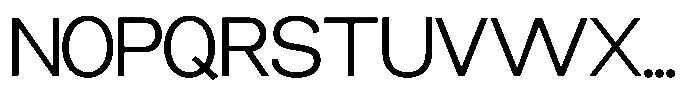 Miogra Sans Semi Expanded Font UPPERCASE