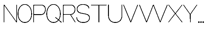 Miogra Sans Thin Condensed Font UPPERCASE