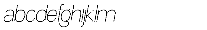 Miogra Sans Thin Expanded Slanted FONT