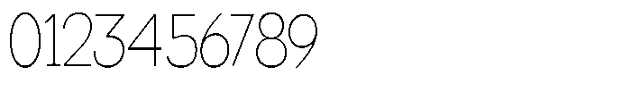 Miogra Sans Thin Extra Condensed Font OTHER CHARS