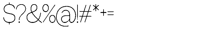 Miogra Sans Thin Extra Condensed Font OTHER CHARS