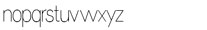 Miogra Sans Thin Extra Condensed Font LOWERCASE
