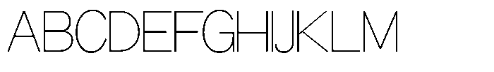 Miogra Sans Thin Extra Expanded Font UPPERCASE