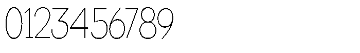 Miogra Sans Thin Ultra Condensed Font OTHER CHARS