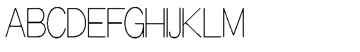 Miogra Sans Thin Ultra Condensed Font UPPERCASE