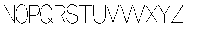 Miogra Sans Thin Ultra Condensed Font UPPERCASE