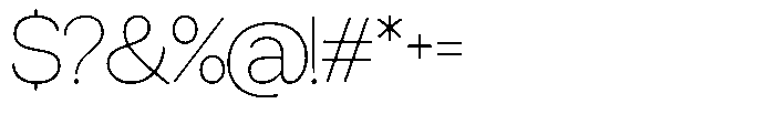 Miogra Sans Thin Ultra Expanded Font OTHER CHARS