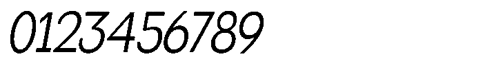 Miogra Sans Ultra Condensed Slanted Font OTHER CHARS